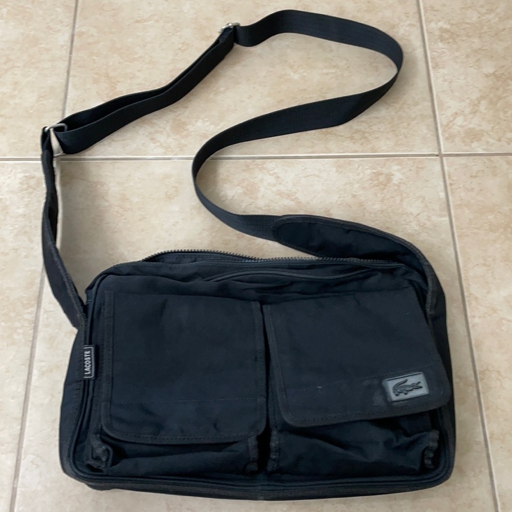 Lacoste Black Camera Bag